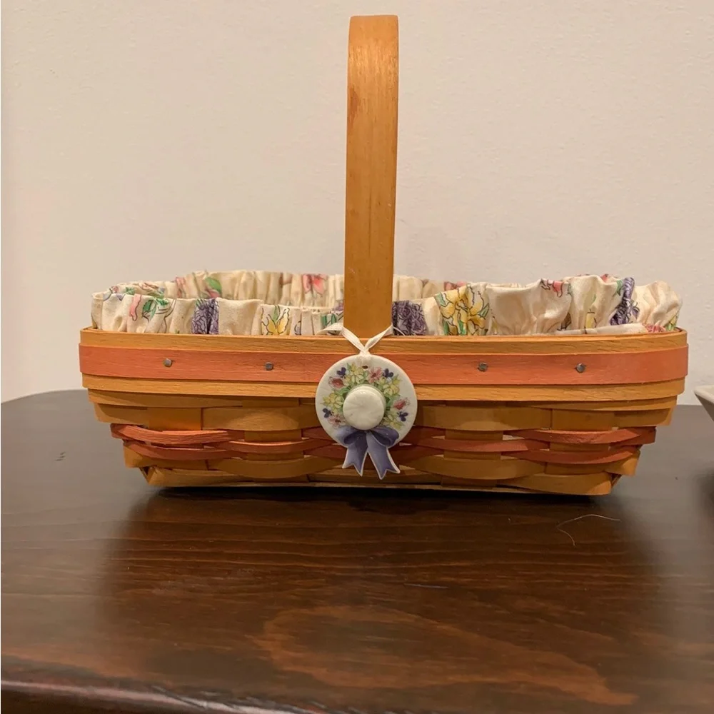 Longaberger Early Blossoms Bonnet Basket Tie On • NWT • New In Box